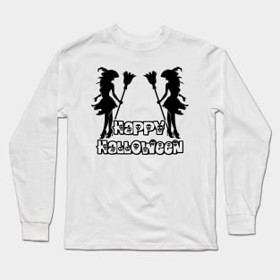 Pretty Halloween Witches - Happy Halloween - 1510201408 Long Sleeve T-Shirt